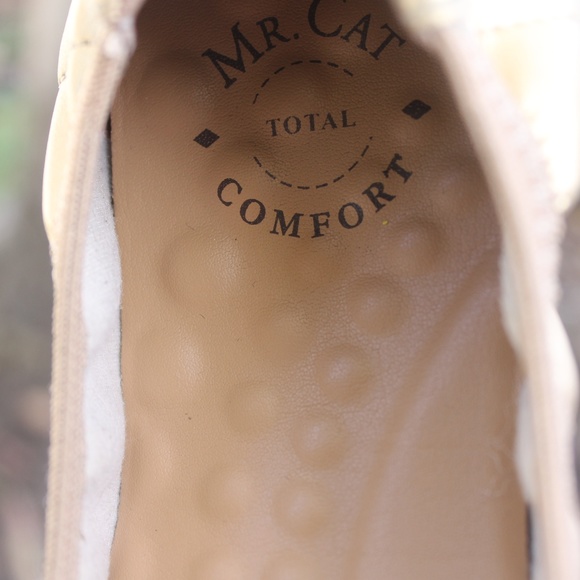 Mr Cat Comfort Elastic Women's Flats Gold Size 7 - Picture 3 of 7